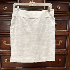 White House Black Market Tan Pencil Skirt Knee-Length Casual